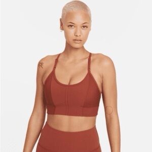 Nike Yoga Indy Padded Sports Bra - Redstone